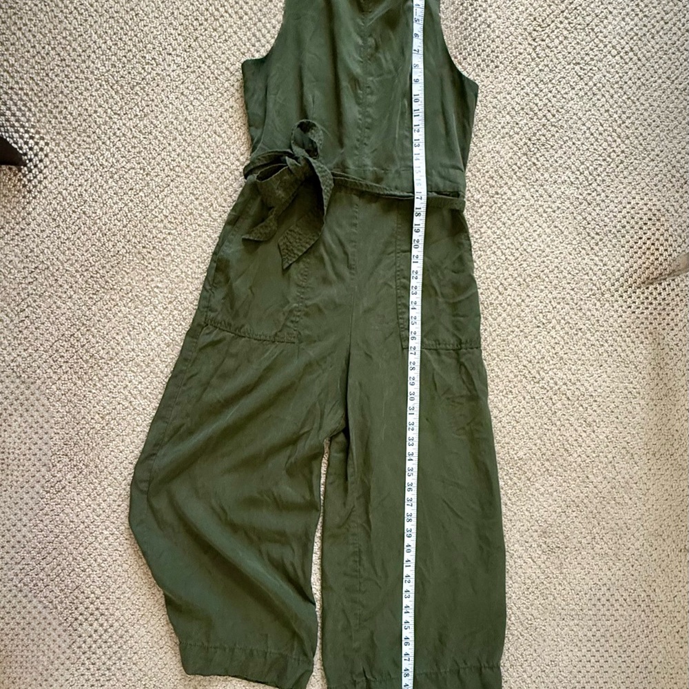 Banana Republic Dark Green Sleeveless Jumpsuit Size 4